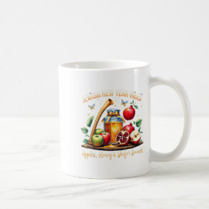 Jewish New Year Vibes S Honey Shofar Sounds Holida Coffee Mug