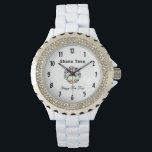 Jewish New Year Watch<br><div class="desc">Jewish New Year and happy religious Star features Hebrew Star of David and greetings for a Happy New Year.</div>