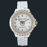 Jewish New Year Watch<br><div class="desc">Jewish New Year and happy religious Star features Hebrew Star of David and greetings for a Happy New Year.</div>