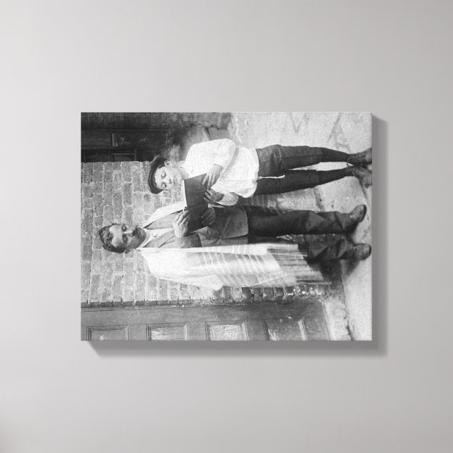 Jewish People with Tanakh on Yom Kippur Canvas Print (Front)