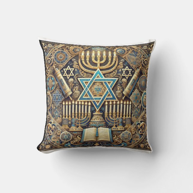 Jewish pillo star of david pillow (Front)