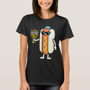 Jewish Pjs Hotdog Funny Food Hanukkah Pajamas Chan T-Shirt