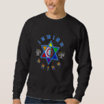 Jewish Pride Menorah Star LGBTQ Inclusivity Sweatshirt<br><div class="desc">Jewish Pride Menorah Star LGBTQ Inclusivity</div>