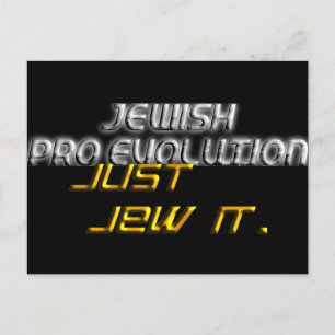 Jewish Pro Evolution Postcard