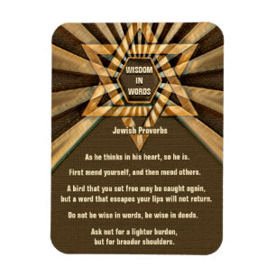 Jewish Proverbs and Quotes Magnet