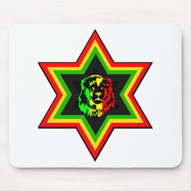 Jewish Rasta Mouse Pad (Front)