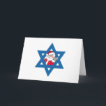 JEWISH SANTA HOLIDAY CARD<br><div class="desc">Holiday Humour T-shirts and Apparel Funny Holiday Gear: T-shirts,  Hoodies,  Stickers,  Buttons,  and gifts.</div>