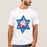 JEWISH SANTA T-Shirt<br><div class="desc">Holiday Humour T-shirts and Apparel Funny Holiday Gear: T-shirts, Hoodies, Stickers, Buttons, and gifts.</div>