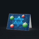 Jewish Star and Christmas Ornament Holiday card<br><div class="desc">This card comes from www.OurJewishCommunity.org which blends Judaism,  humanism,  and technology.  Check out our online congregation.  Ecards are available there as well.</div>