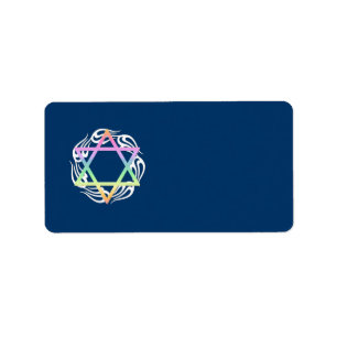 Jewish Star Colours Label