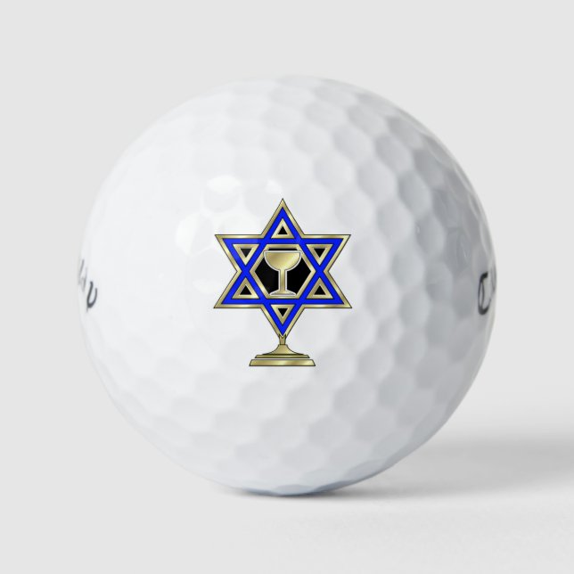 Jewish Star   Golf Balls (Front)
