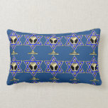 Jewish Star Lumbar Cushion<br><div class="desc">Jewish gifts and gift ideas featuring beautiful Jewish Star of David with a wine glass in the centre.</div>