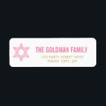 JEWISH STAR modern bat mitzvah pink gold simple<br><div class="desc">Setup as a template it is easy to customise with your own text - make it yours! - - - - - - - - - - - - - - - - - - - - - - - - - - - - - - - - - -...</div>