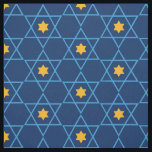 Jewish Star of David Pattern Blue Fabric<br><div class="desc">Jewish Star of David Pattern Blue Fabric</div>
