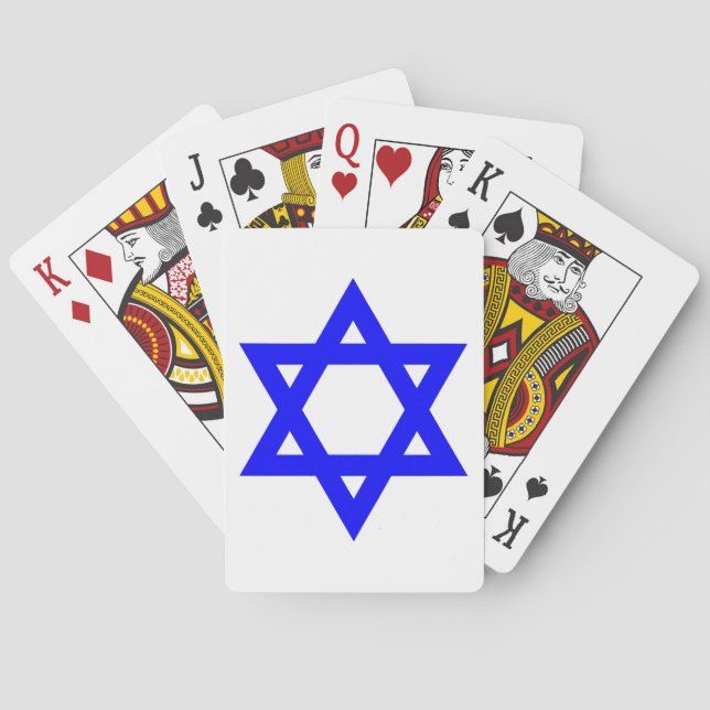 ✡︎ Jewish Star of David Playing Cards (Back)