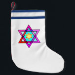 Jewish Star Of David Small Christmas Stocking<br><div class="desc">Jewish gifts and gift ideas with stained glass Jewish Star of David.</div>