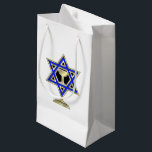 Jewish Star Small Gift Bag<br><div class="desc">Jewish gifts and gift ideas featuring beautiful Jewish Star of David with a wine glass in the centre.</div>