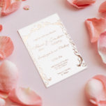 Jewish Swirl frame wedding Foil Invitation<br><div class="desc">Jewish Swirl Chuppah frame wedding Foil Invitation.</div>
