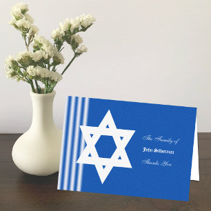 Jewish Sympathy Thank You Card - Personalised