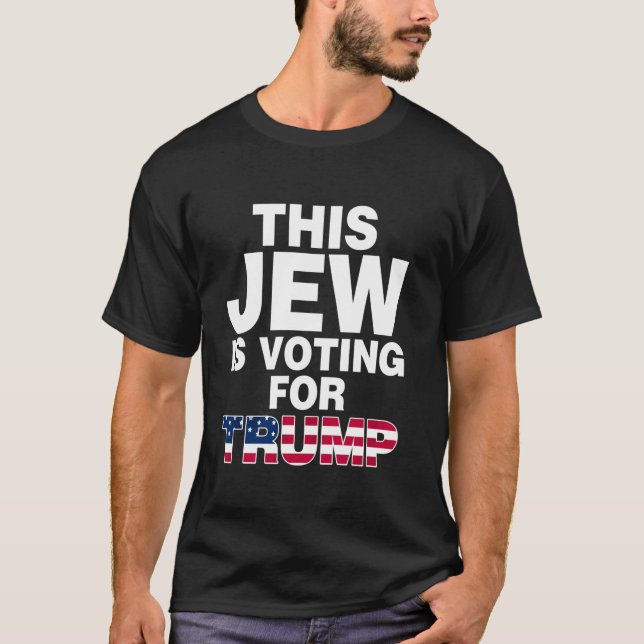 Jewish Trump Voter Republican Israel Donald Trump  T-Shirt (Front)