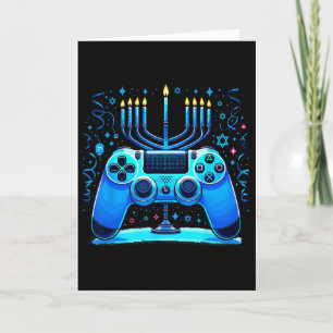 Jewish Video Game Console Gamer Hanukkah Chanukah Card