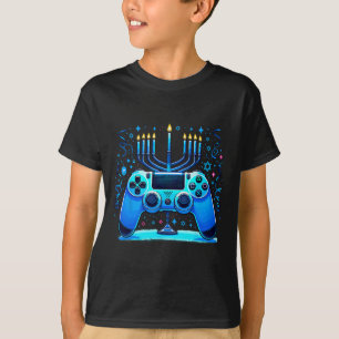 Jewish Video Game Console Gamer Hanukkah Chanukah  T-Shirt