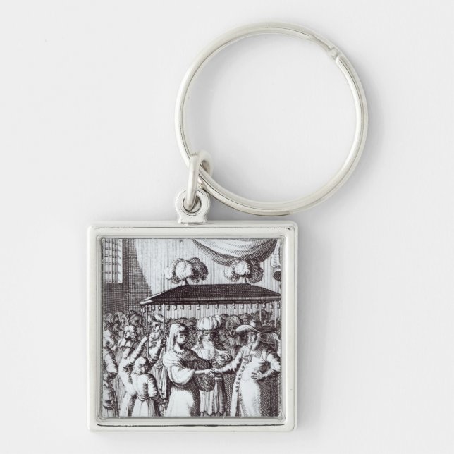 Jewish Wedding Key Ring (Front)