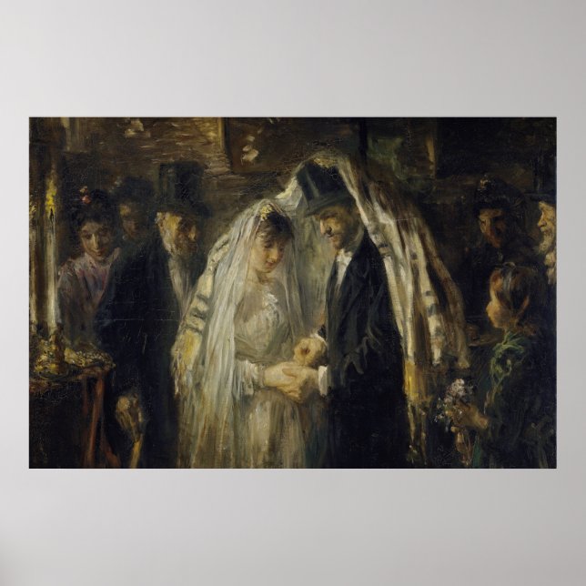 Jewish Wedding oil painting by Thomas Anshutz Post Poster (Front)
