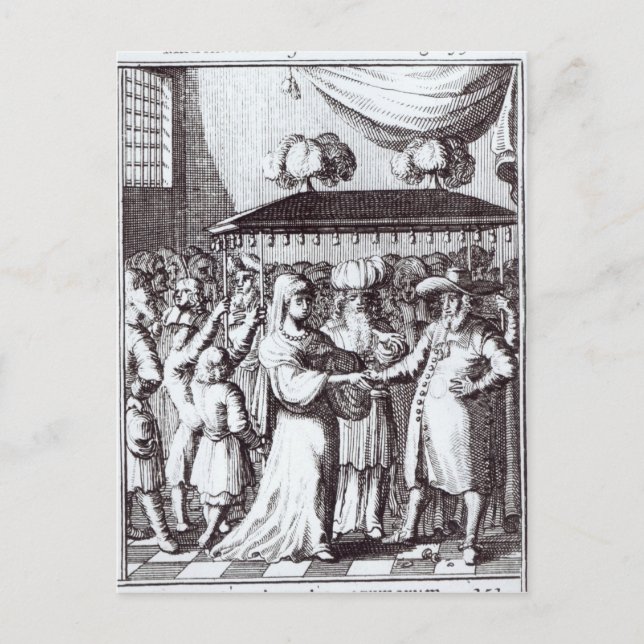 Jewish Wedding Postcard (Front)