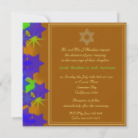 Jewish wedding Star of David
