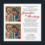 Jewish Wedding Under The Chuppah : White Invitation<br><div class="desc">Matching Judaic Invitations sets available : Mitzvah Planner Book, �Save The Date� Invite/Magnet, Announcements, �Out of Town Guest� Invite, �Out of Town Guest� Direction Card, �Out of Town Guest� Luncheon/Dinner/Party Invite, Kids Invite, Adult Invite, Matching Envelopes, RSVP Cards, Post Cards, Address Labels, Stamps, Mitzvah Guest Sign-In Book, Place Cards, Seating...</div>