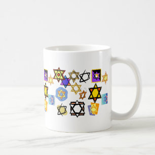 JewishStars, Channuka Mug, Jewish Coffee Mug