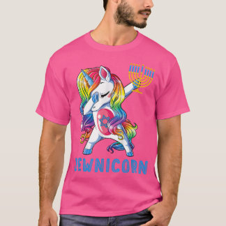 Jewnicorn Funny Hanukkah Unicorn Jewish Girls Wome T-Shirt