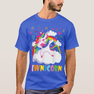 Jewnicorn Hanukkah Dabbing Unicorn Rainbow Christm T-Shirt