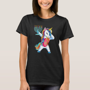 Jewnicorn  Hanukkah Unicorn Girl Kids Women Pajama T-Shirt