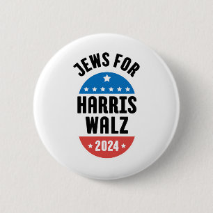 Jews For Harris Wheimer 2024 6 Cm Round Badge