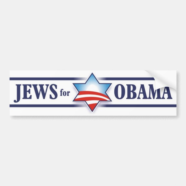 Jews For Obama Bumper Sticker (Front)