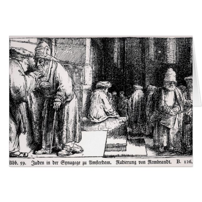 Jews in the Synagogue in Amsterdam (Front Horizontal)