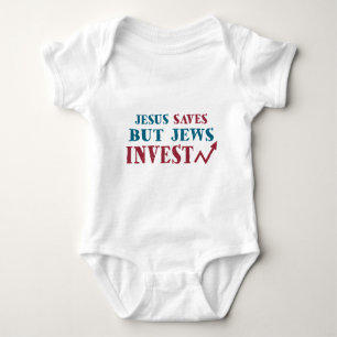 Jews Invest - Jewish finance humour Baby Bodysuit