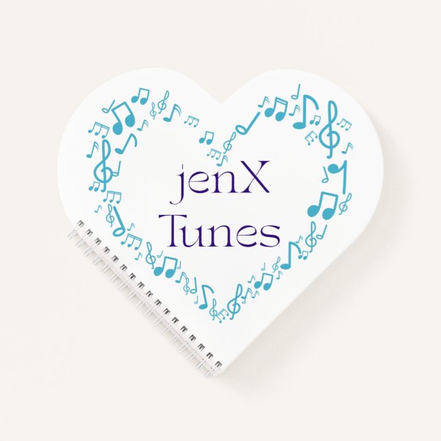 jexX Tunes Logo Notebook (Front)