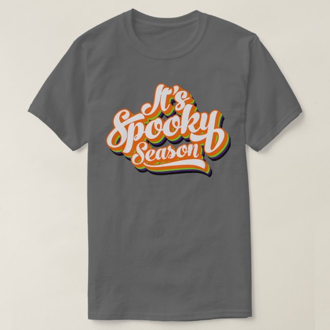 JEyb Retro It Is Spooky Season Happy Autumn Hallow T-Shirt (Design Front)
