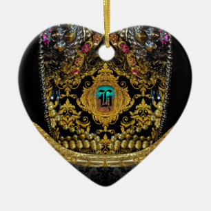 Jeygraneau Elegant Monogram Ceramic Tree Decoration