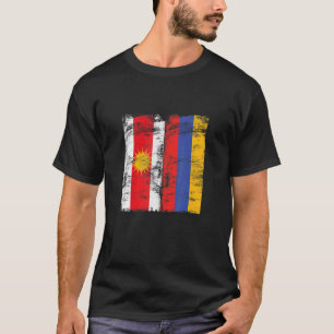 Jezidian Ezyxan Armenia Flag Lali Melek Taus Ezidi T-Shirt