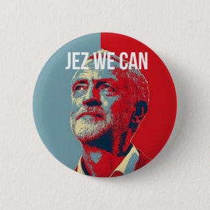 #JezWeCan - Jeremy Corbyn 4 PM badge