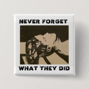 JFK 1917 - 1963 15 CM SQUARE BADGE