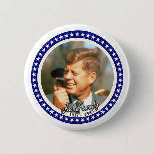 JFK 6 CM ROUND BADGE
