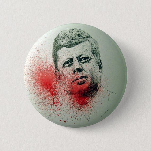JFK 6 CM ROUND BADGE (Front)