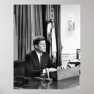 JFK Addresses The Nation Poster