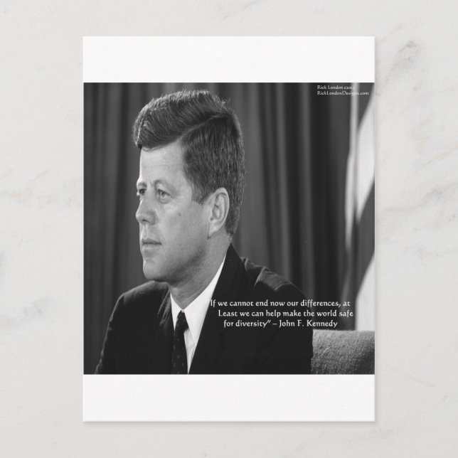 JFK Difference/Diversity Quote Postcard (Front)
