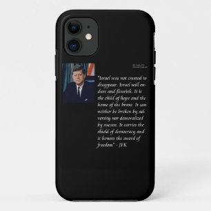 JFK & Famous Quote On Israel Case-Mate iPhone Case